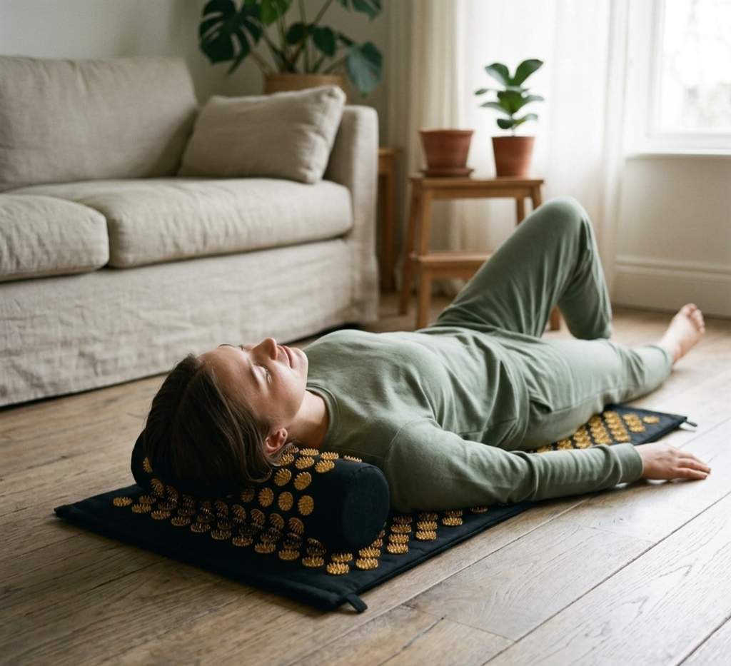 Tapis Acupression Set Complet Tapis + Coussin — Soulage Dos & Nuque Zenshii